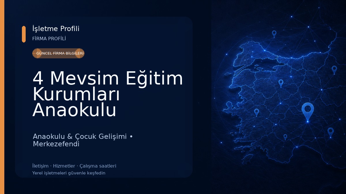4 Mevsim Eğitim Kurumları Anaokulu Kampüsü Anaokulu & Çocuk Gelişimi