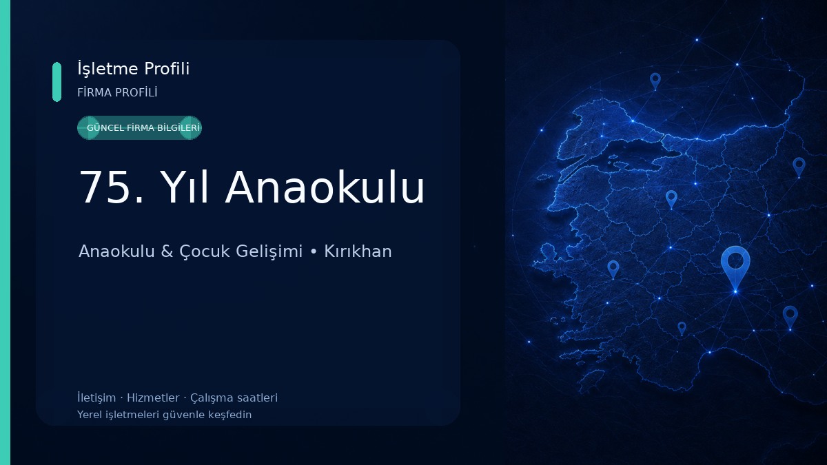 75. Yıl Anaokulu Anaokulu & Çocuk Gelişimi