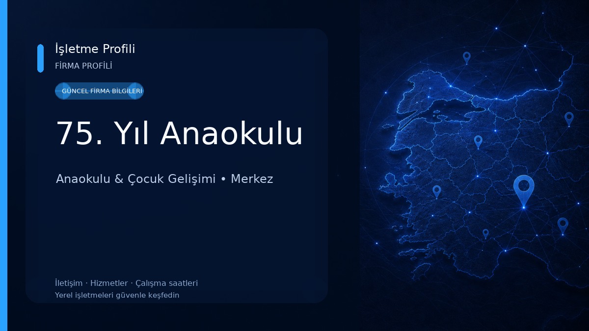 75. Yıl Anaokulu Anaokulu & Çocuk Gelişimi