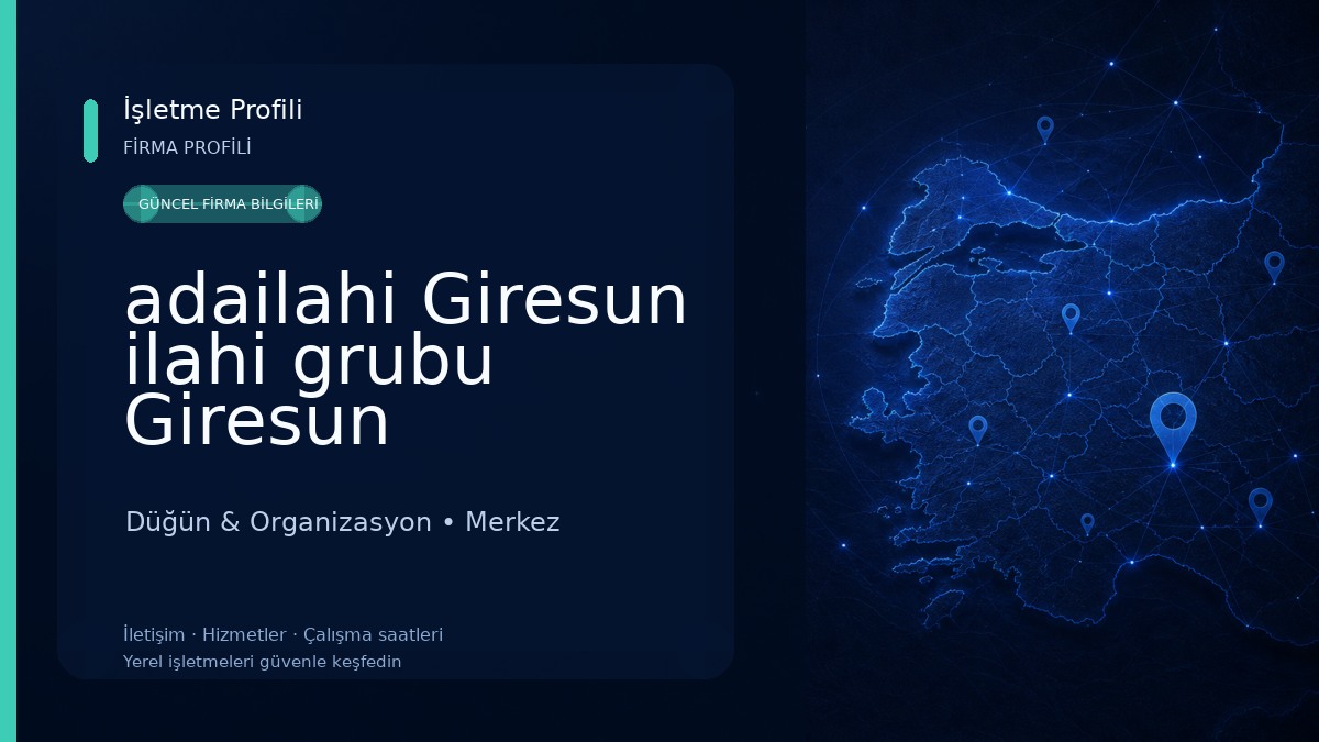 adailahi Giresun ilahi grubu Giresun semazen ekibi Düğün & Organizasyon