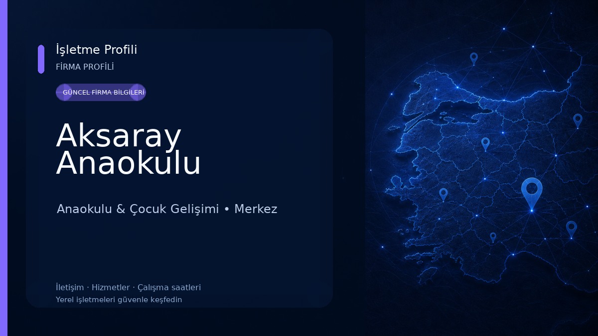 Aksaray Anaokulu Anaokulu & Çocuk Gelişimi