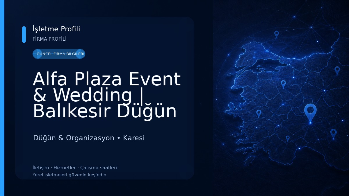 Alfa Plaza Event & Wedding | Balıkesir Düğün Salonları Düğün & Organizasyon