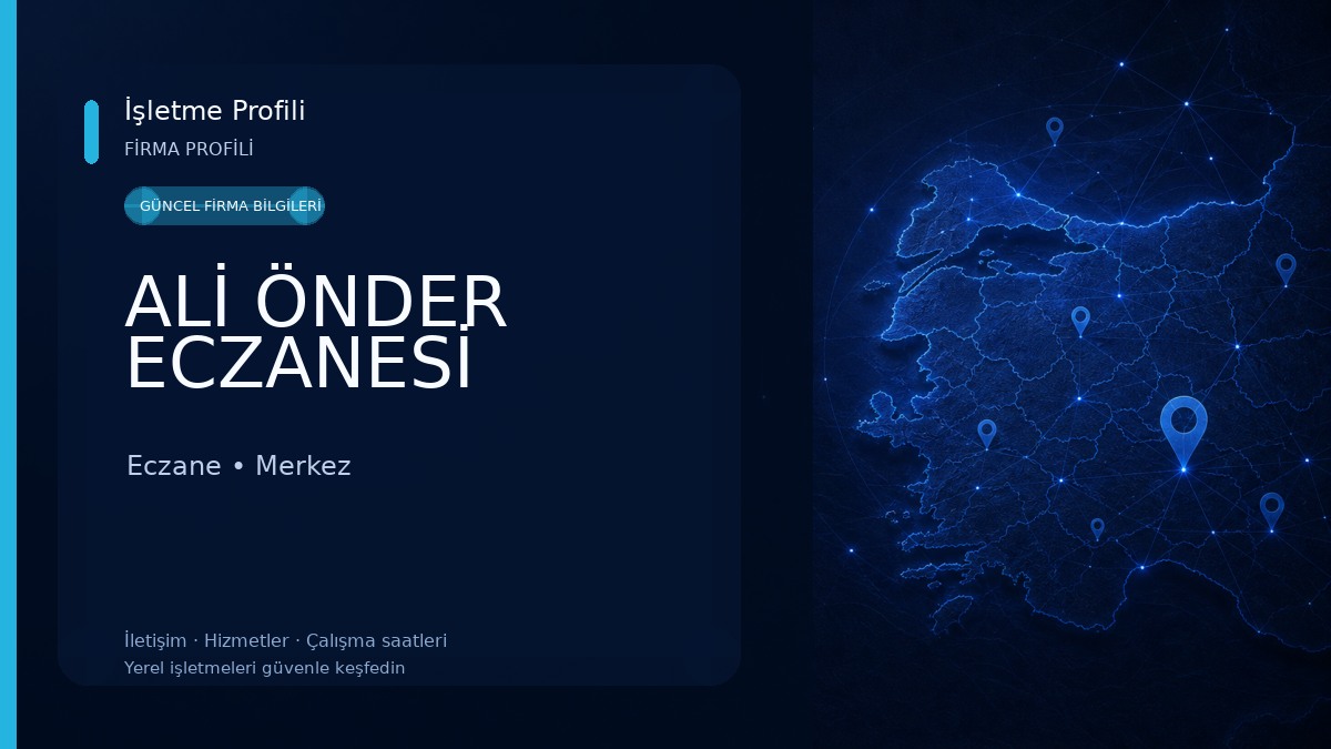 ALİ ÖNDER ECZANESİ Eczane