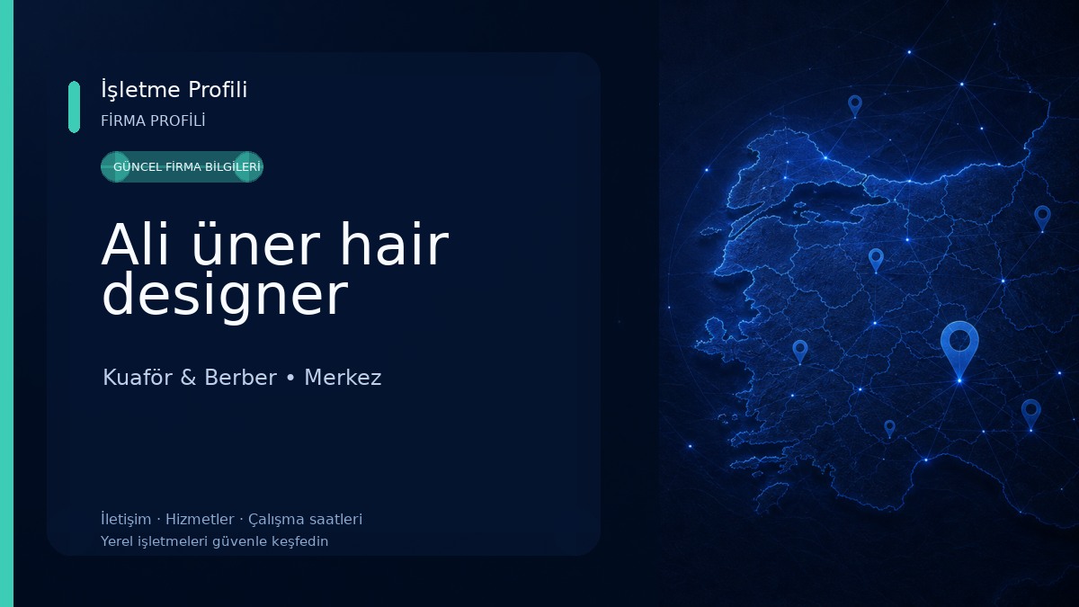 Ali üner hair designer