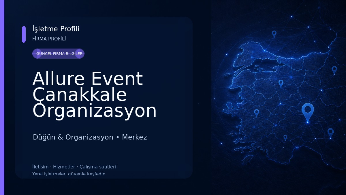 Allure Event Çanakkale Organizasyon Düğün & Organizasyon