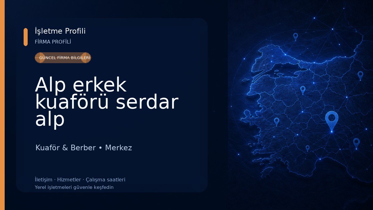 Alp erkek kuaförü serdar alp Kuaför & Berber