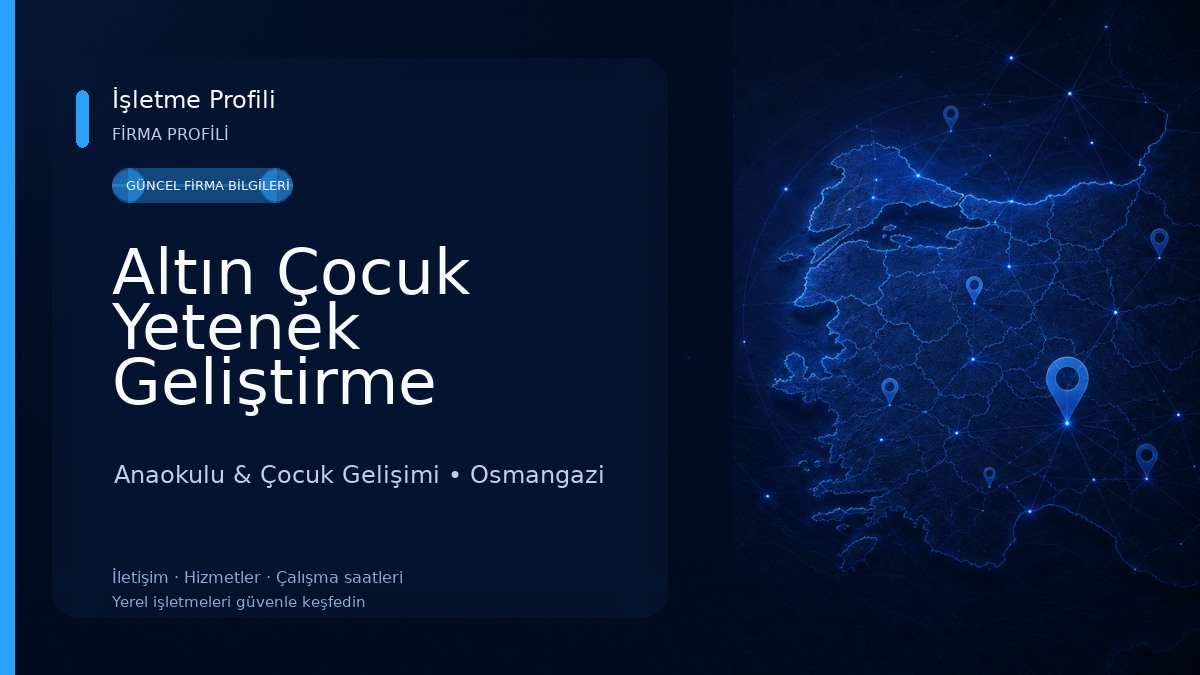 Altın Çocuk Yetenek Geliştirme Merkezi Anaokulu & Çocuk Gelişimi