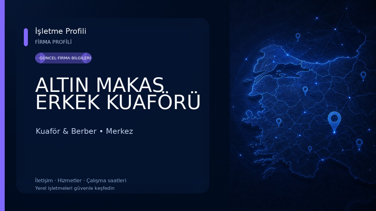 ALTIN MAKAS ERKEK KUAFÖRÜ Kuaför & Berber