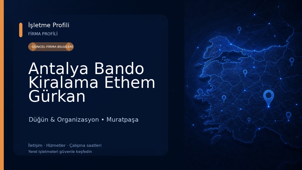 Antalya Bando Kiralama Ethem Gürkan BANDOSU 
