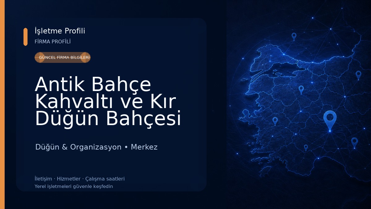 Antik Bahçe Kahvaltı ve Kır Düğün Bahçesi