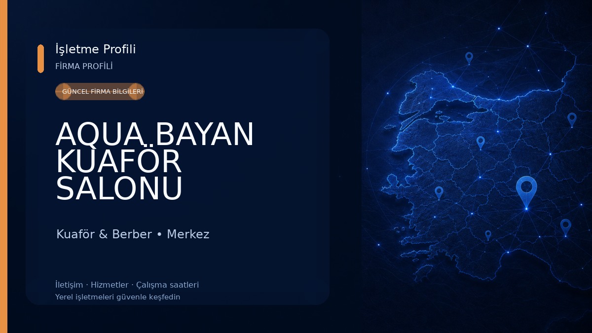 AQUA BAYAN KUAFÖR SALONU Kuaför & Berber