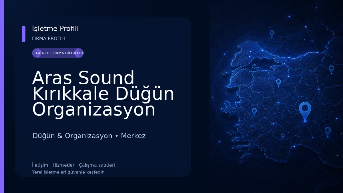 Aras Sound Kırıkkale Düğün Organizasyon Hizmetleri Düğün & Organizasyon
