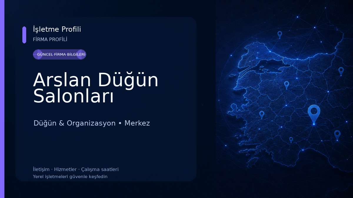 Arslan Düğün Salonları Düğün & Organizasyon