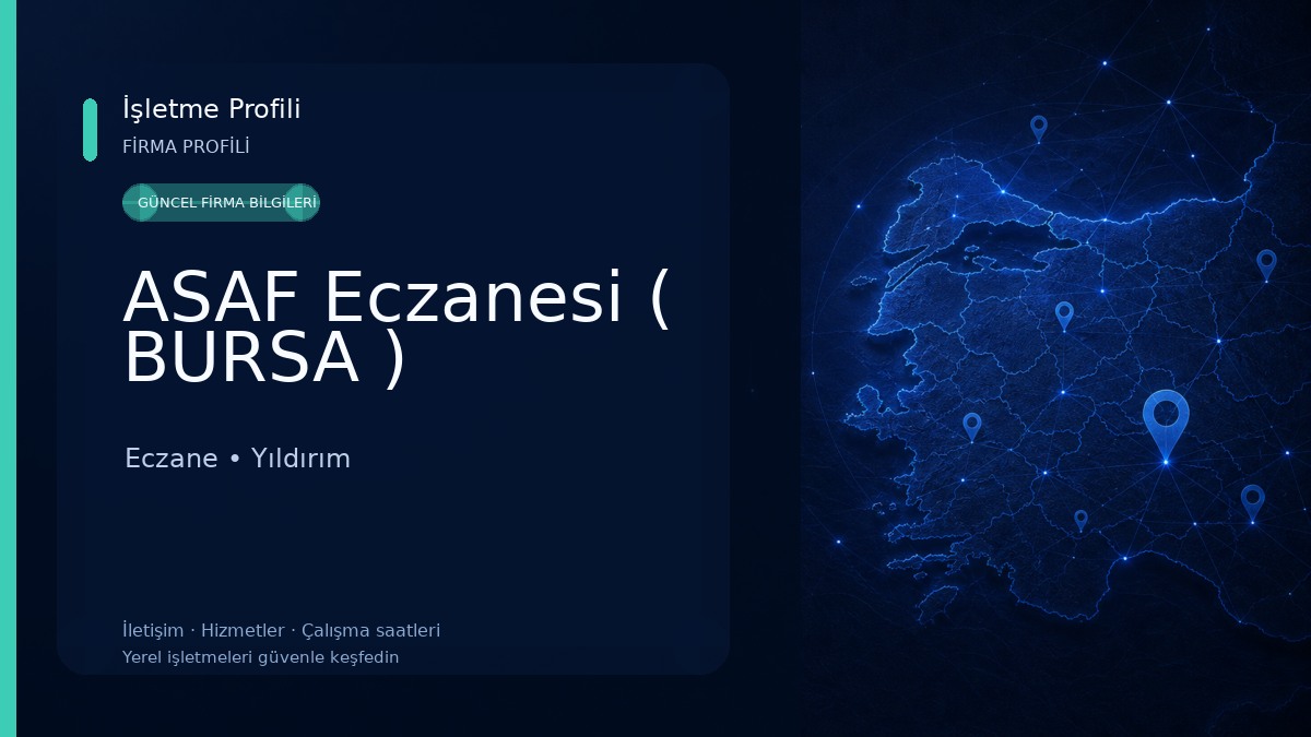 ASAF Eczanesi ( BURSA ) Eczane