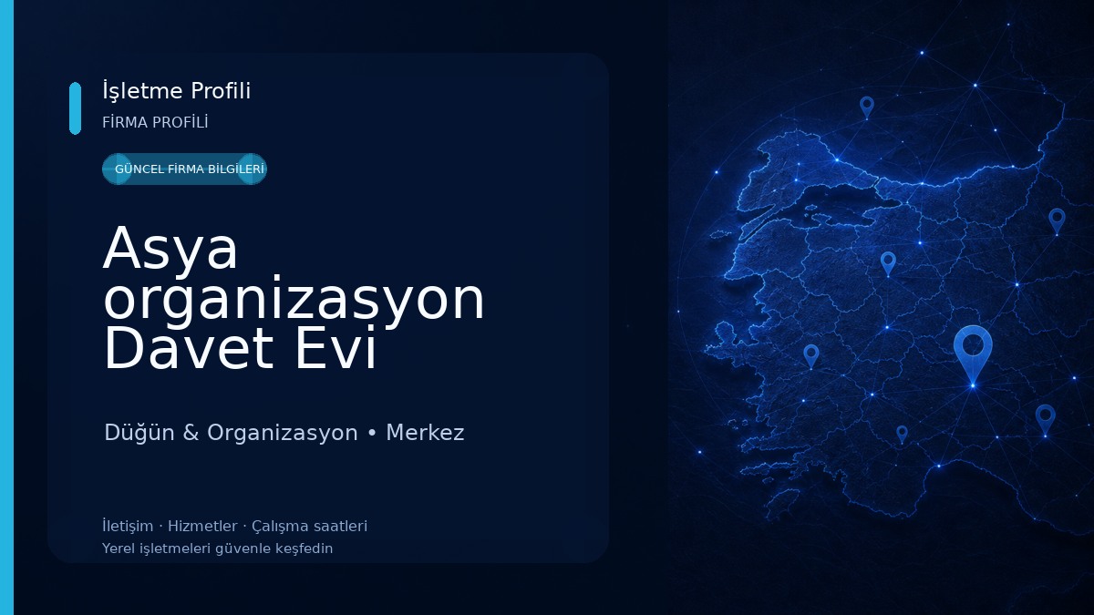 Asya organizasyon Davet Evi Düğün & Organizasyon