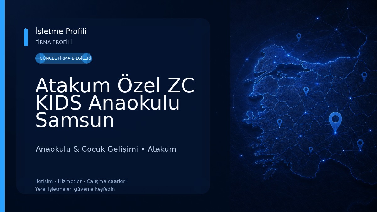 Atakum Özel ZC KIDS Anaokulu Samsun Anaokulu & Çocuk Gelişimi