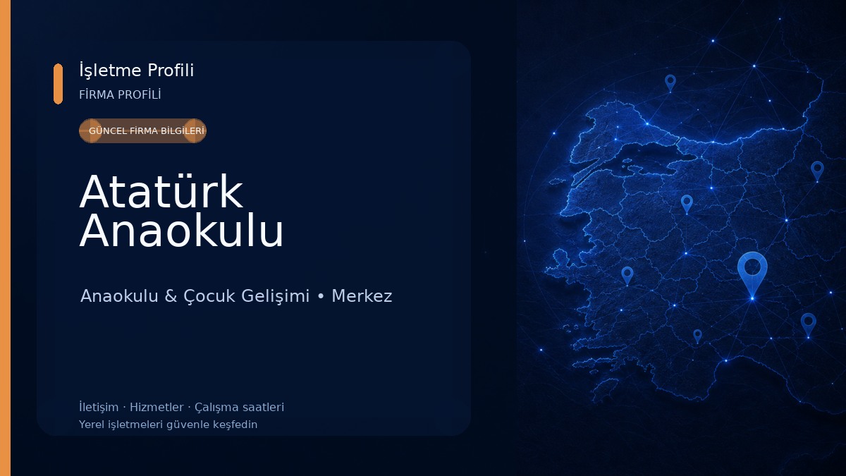 Atatürk Anaokulu Anaokulu & Çocuk Gelişimi