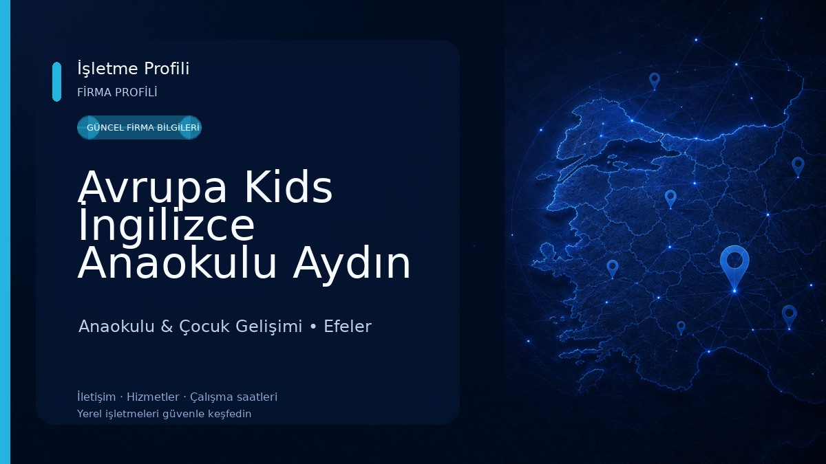 Avrupa Kids İngilizce Anaokulu Aydın