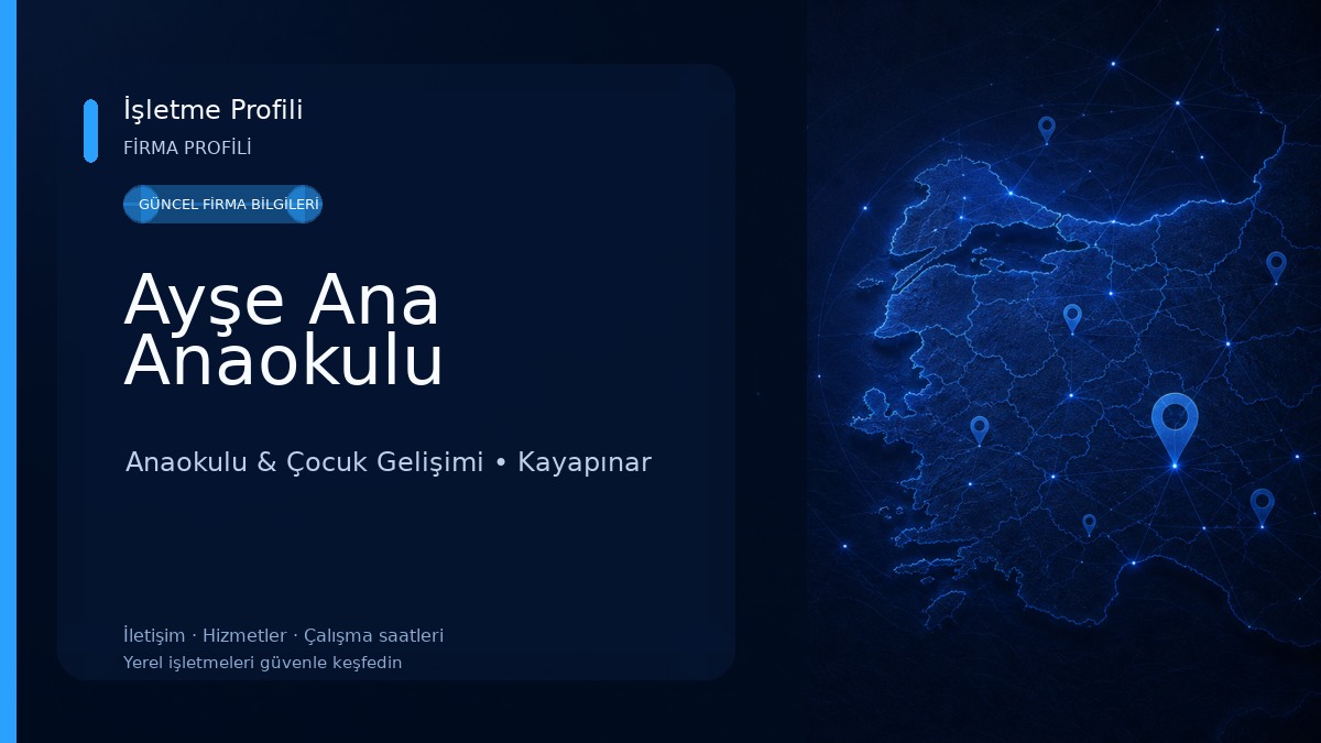 Ayşe Ana Anaokulu Anaokulu & Çocuk Gelişimi