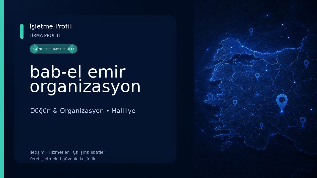 bab-el emir organizasyon Düğün & Organizasyon
