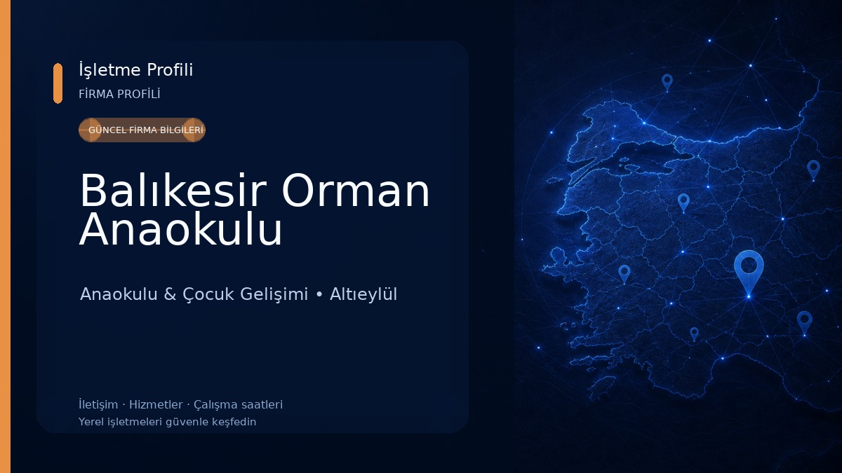 Balıkesir Orman Anaokulu Anaokulu & Çocuk Gelişimi