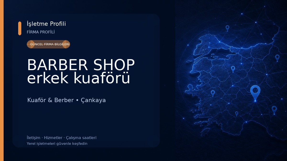 BARBER SHOP erkek kuaförü Kuaför & Berber