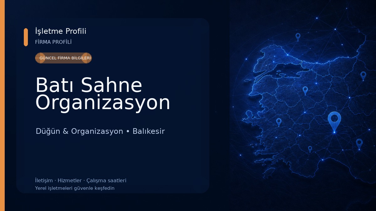 Batı Sahne Organizasyon Düğün & Organizasyon