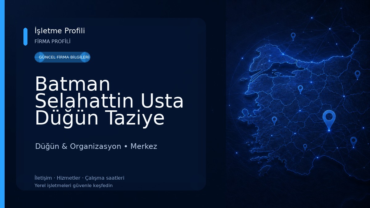 Batman Selahattin Usta Düğün Taziye Mevlit Yemek Üretim Organizasyon Düğün & Organizasyon