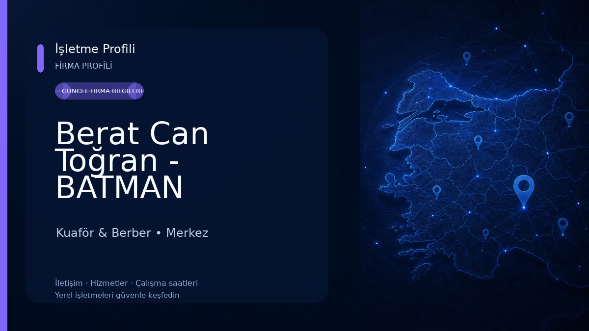 Berat Can Toğran - BATMAN BERBER 