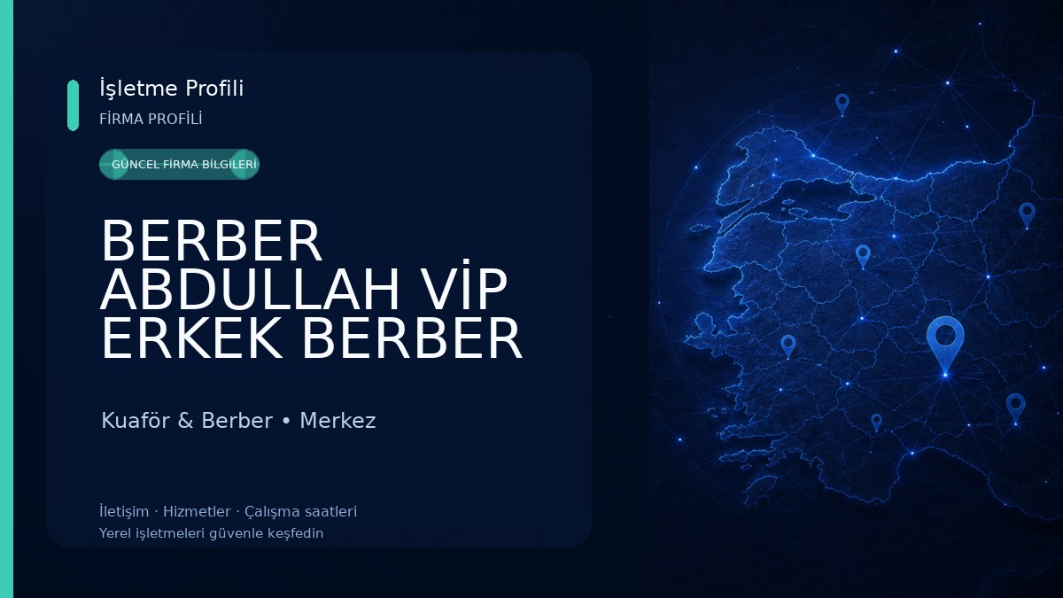 BERBER ABDULLAH VİP ERKEK BERBER SALONU GİRESUN Kuaför & Berber
