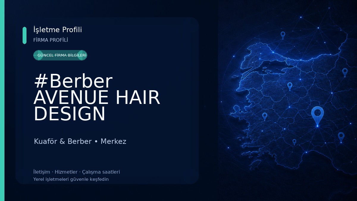 #Berber AVENUE HAIR DESIGN Kuaför & Berber