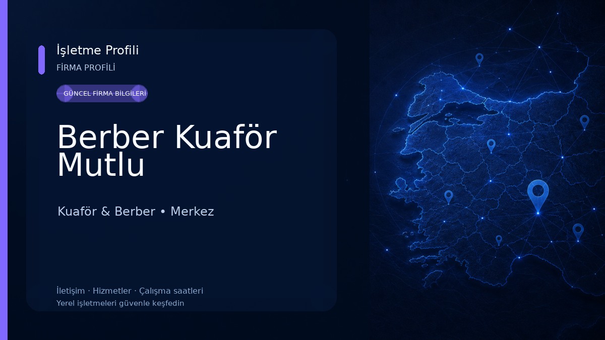 Berber Kuaför Mutlu