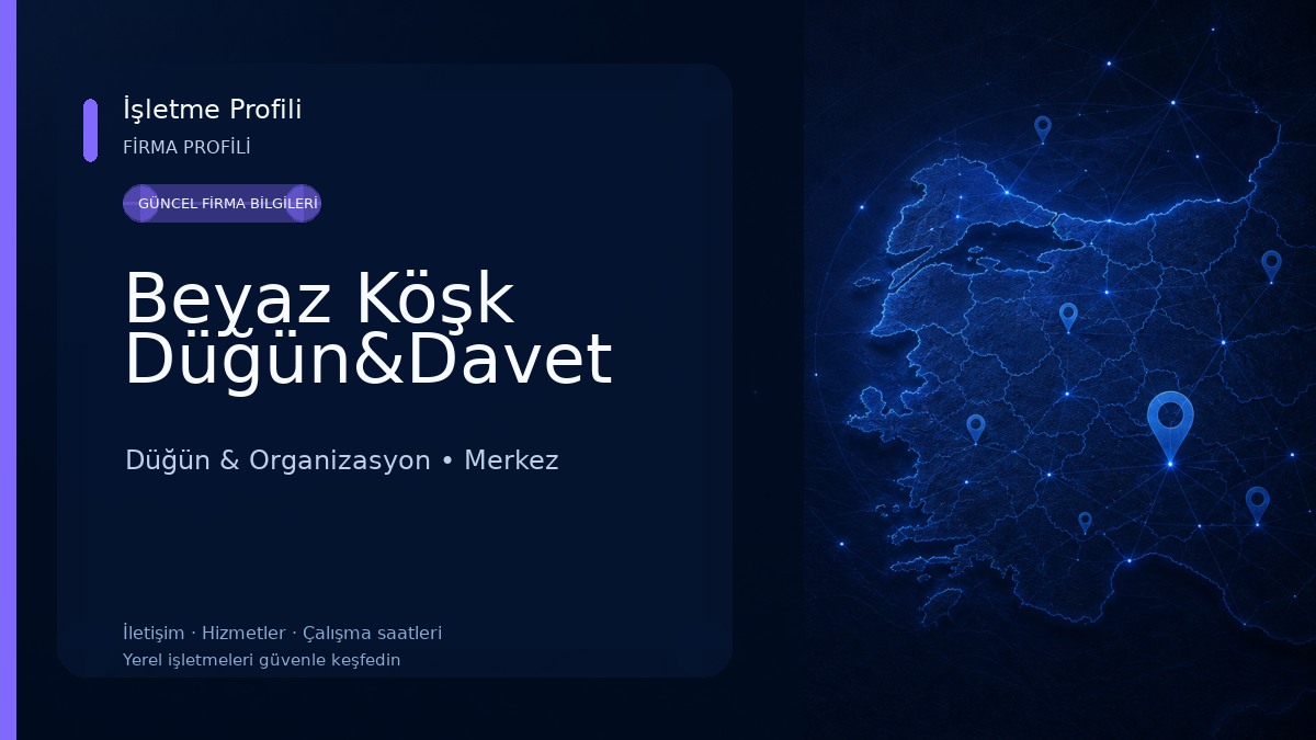 Beyaz Köşk Düğün&Davet 