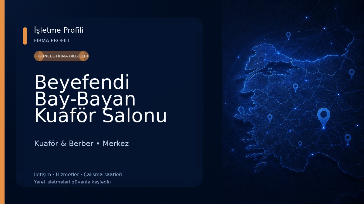 Beyefendi Bay-Bayan Kuaför Salonu Kuaför & Berber