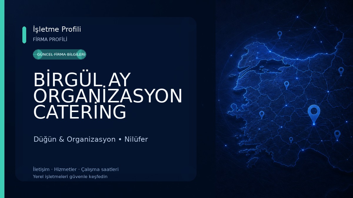 BİRGÜL AY ORGANİZASYON CATERİNG EVENT WEDDİNG