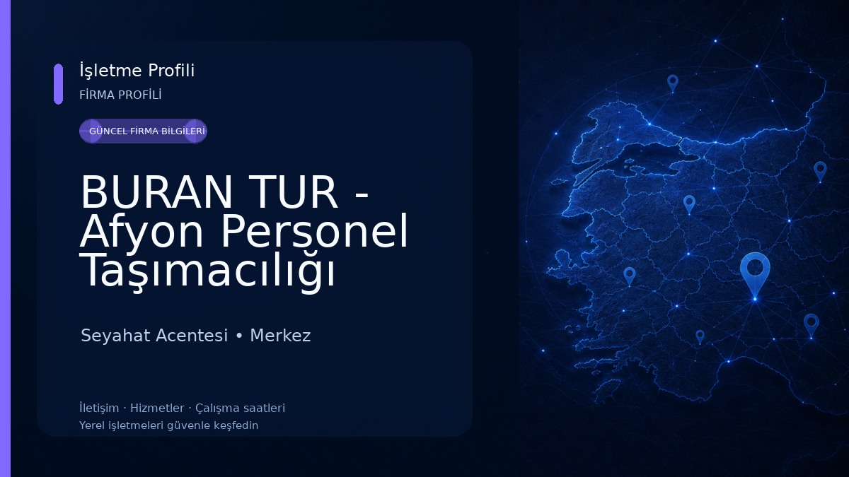 BURAN TUR - Afyon Personel Taşımacılığı