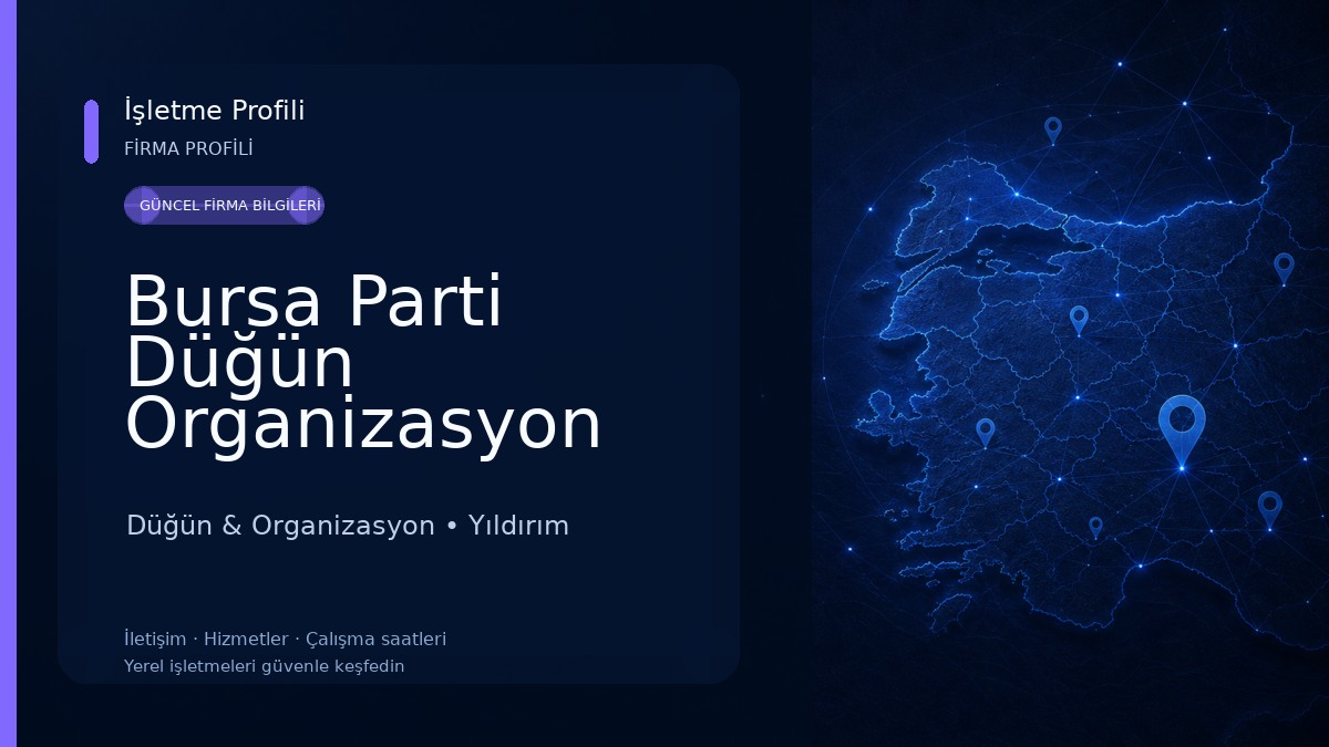 Bursa Parti Düğün Organizasyon Süsleme Düğün & Organizasyon