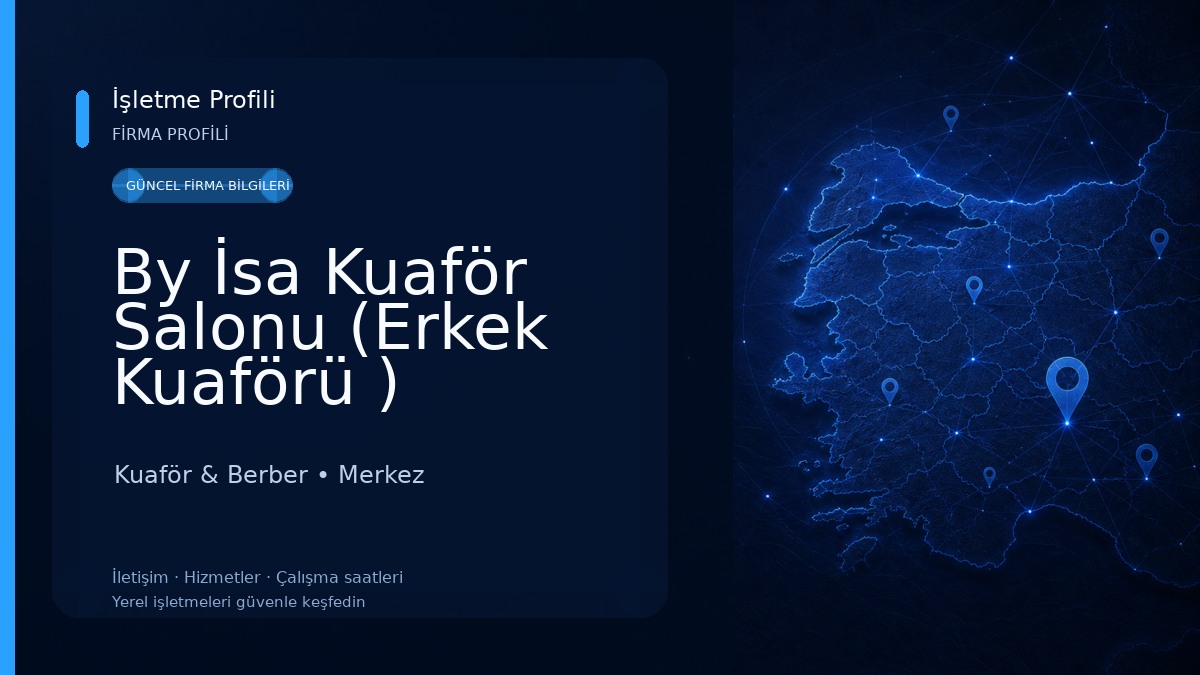 By İsa Kuaför Salonu (Erkek Kuaförü ) Kuaför & Berber