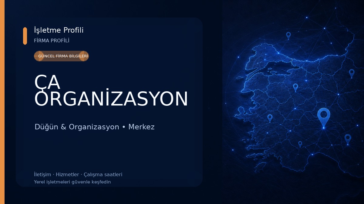 ÇA ORGANİZASYON Düğün & Organizasyon