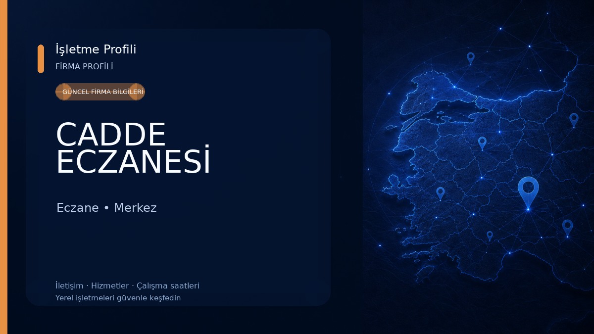 CADDE ECZANESİ Eczane