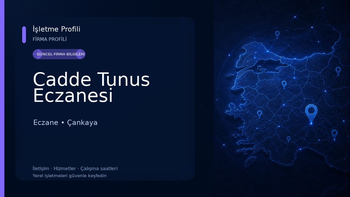 Cadde Tunus Eczanesi