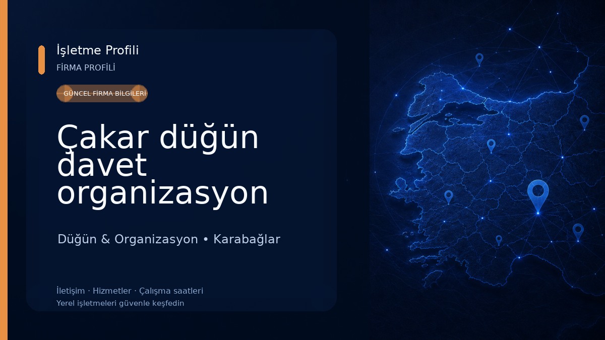 Çakar düğün davet organizasyon Düğün & Organizasyon