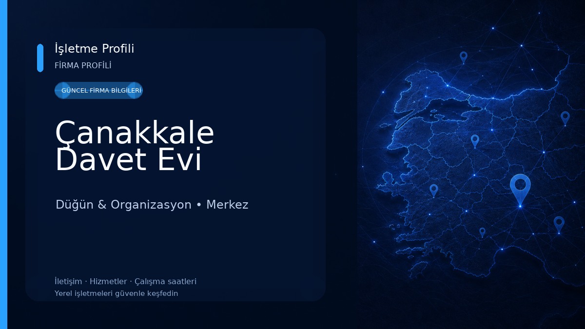 Çanakkale Davet Evi Düğün & Organizasyon