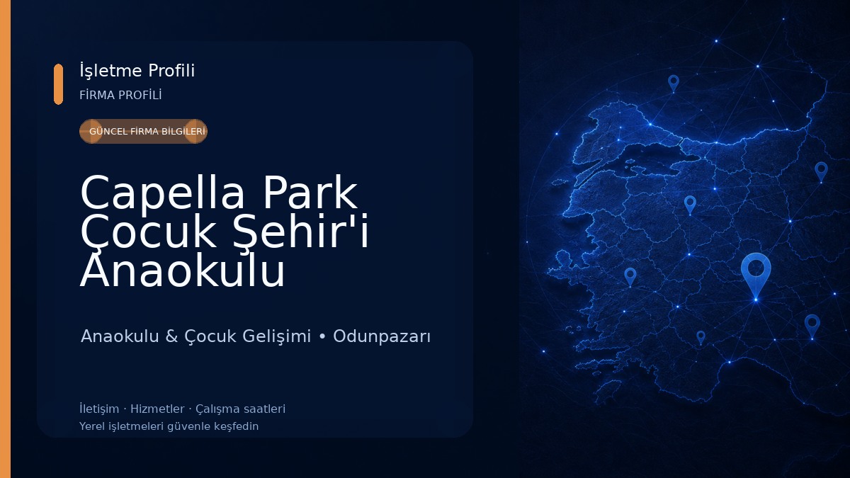 Capella Park Çocuk Şehir'i Anaokulu