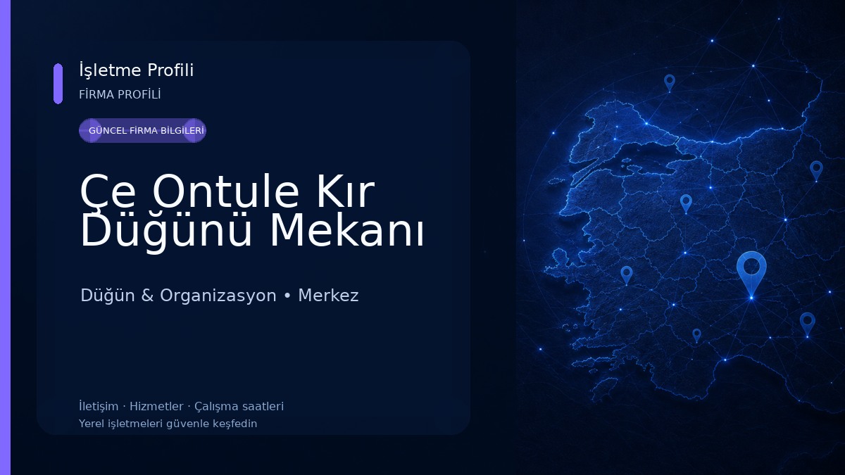 Çe Ontule Kır Düğünü Mekanı