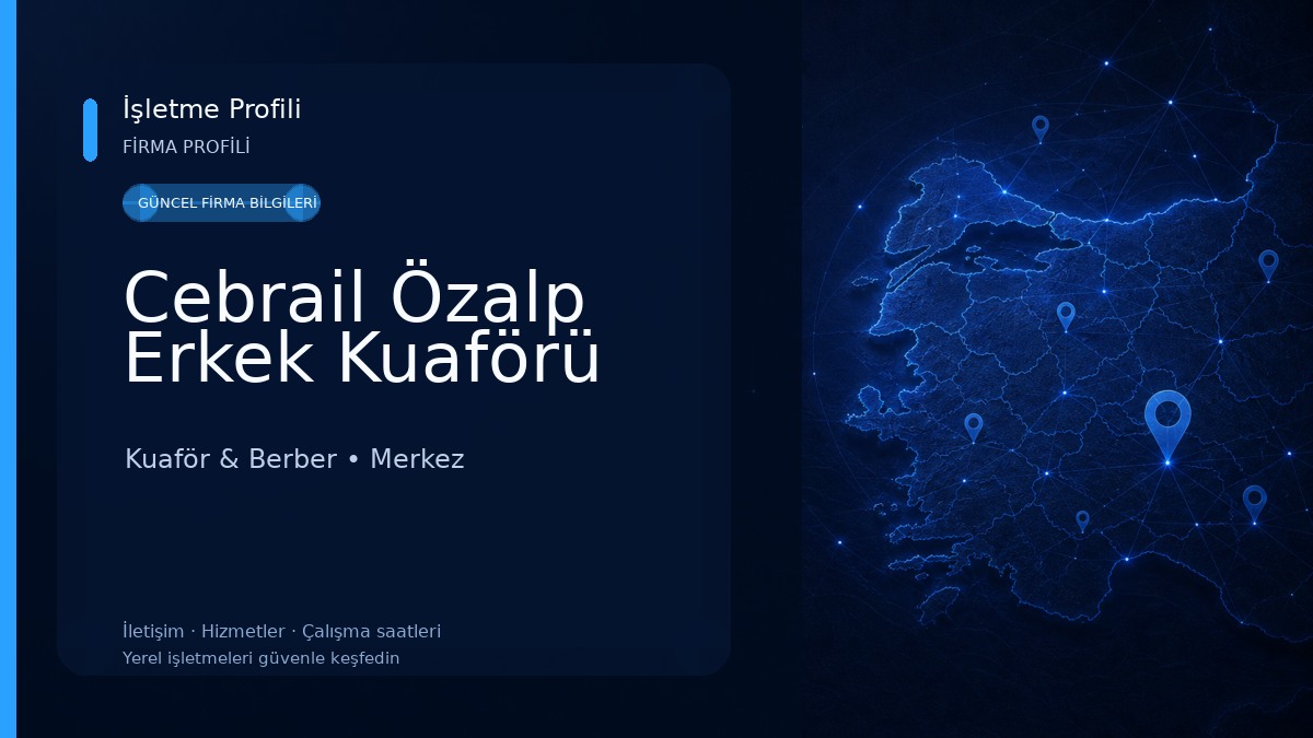 Cebrail Özalp Erkek Kuaförü
