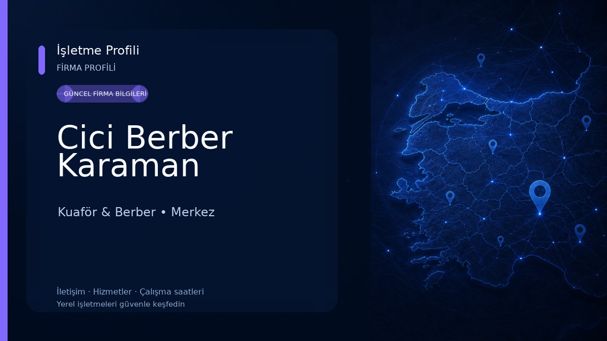 Cici Berber Karaman 