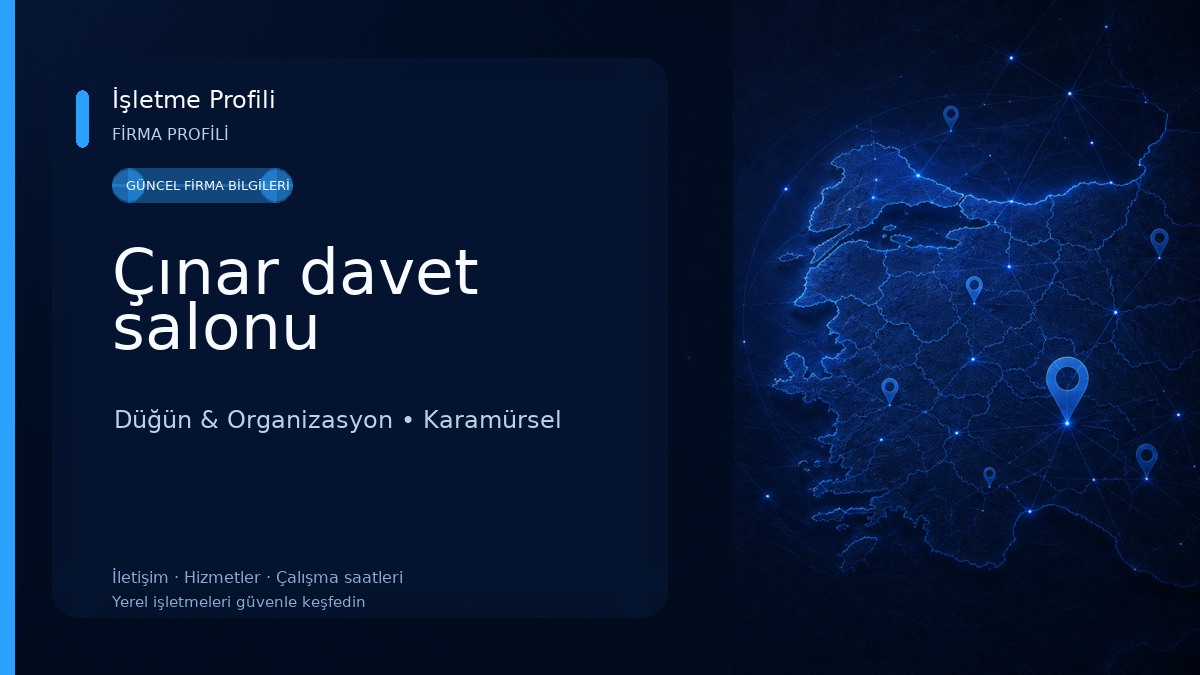 Çınar davet salonu