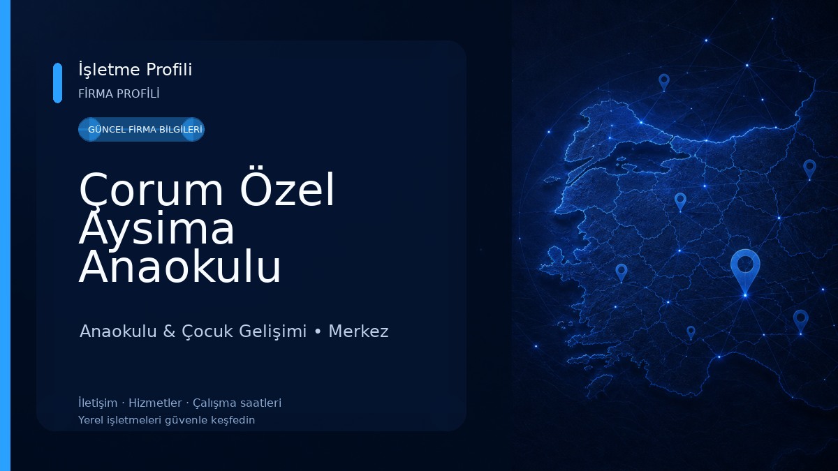 Çorum Özel Aysima Anaokulu 