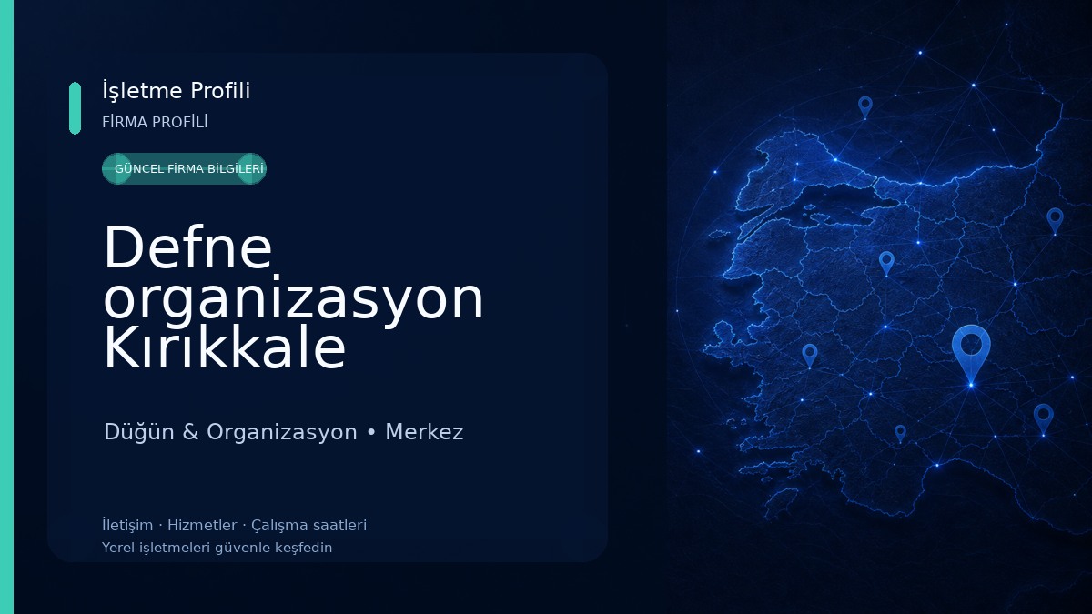 Defne organizasyon Kırıkkale Düğün & Organizasyon
